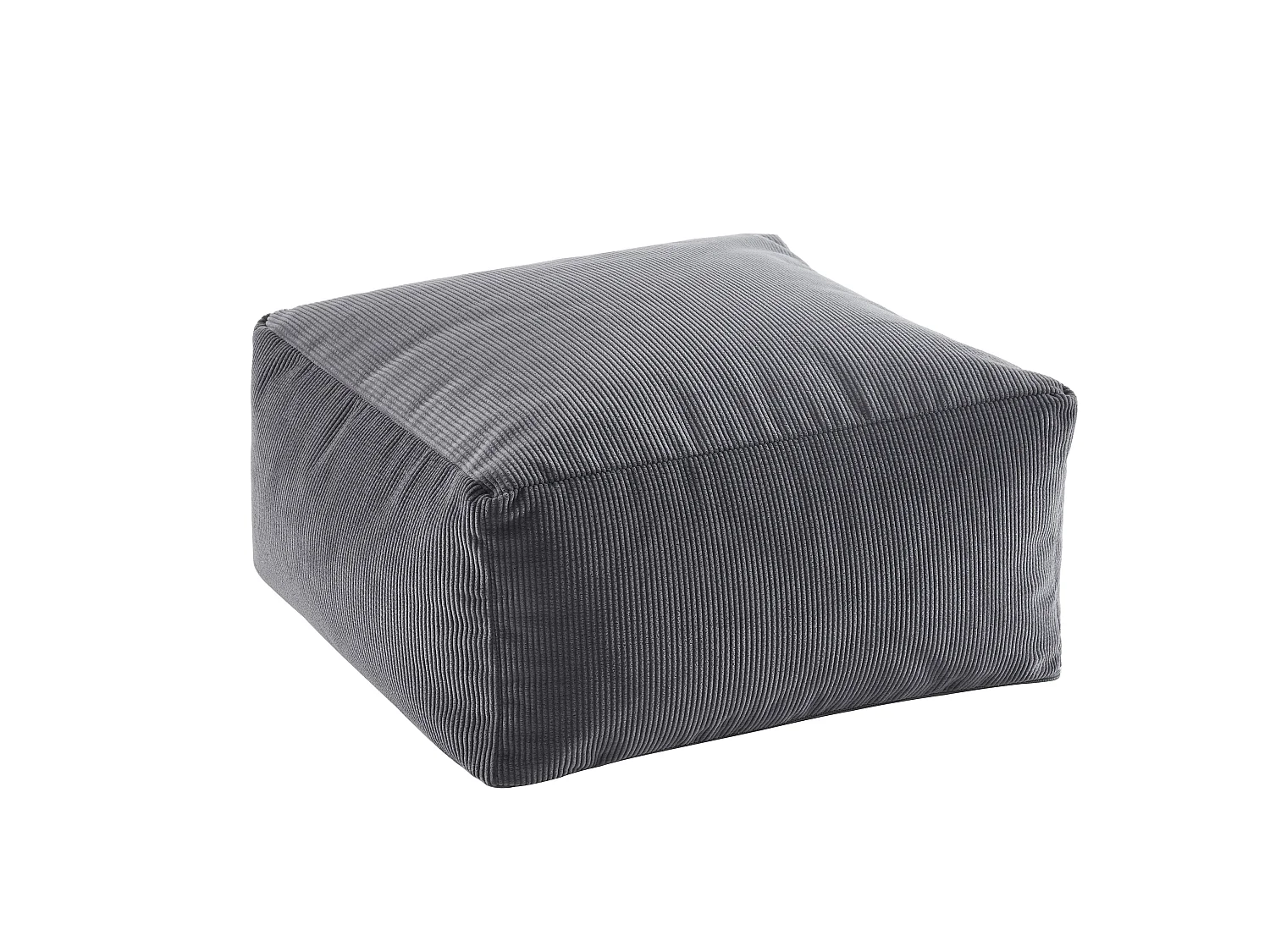 Pouf carré APE en velours côtelé 50x50x25cm