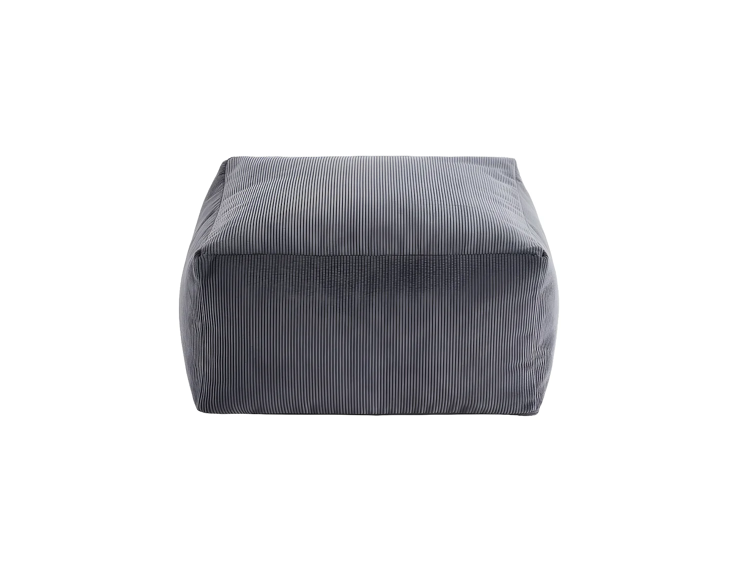 Pouf carré APE en velours côtelé 50x50x25cm