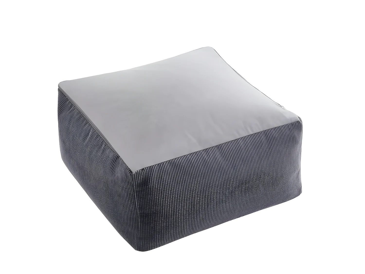Pouf carré APE en velours côtelé 50x50x25cm
