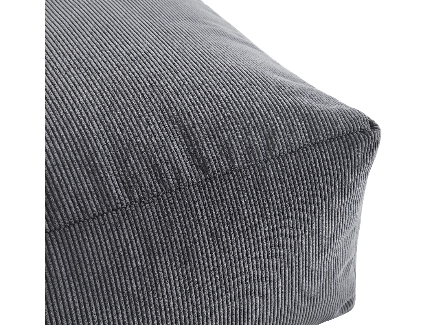 Pouf carré APE en velours côtelé 50x50x25cm