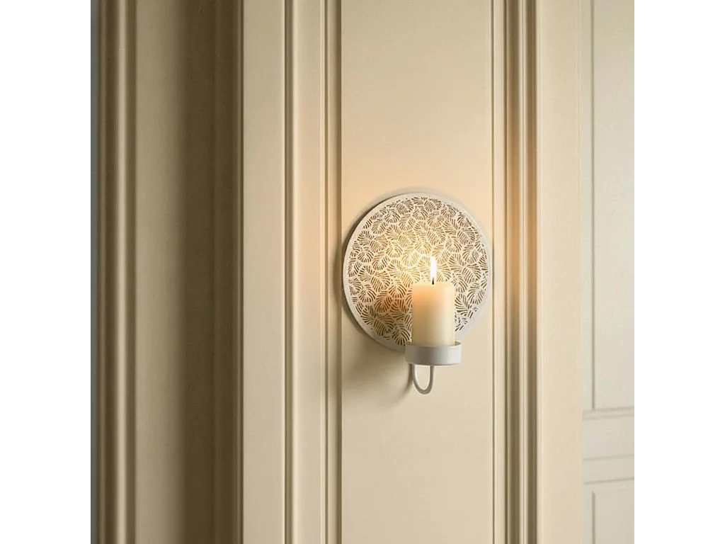 Porte-Bougie Mural Samba Grand Format - Noir