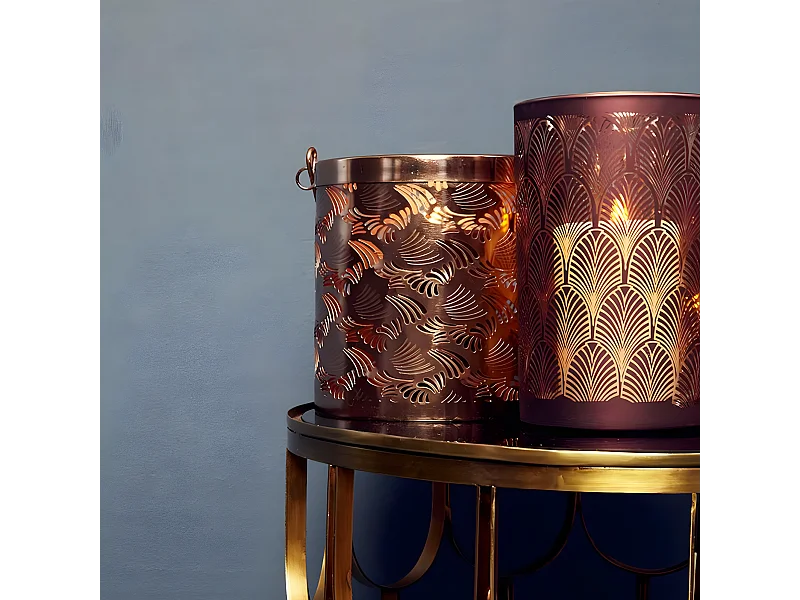 Photophore Boudoir Grand Format - Bordeaux