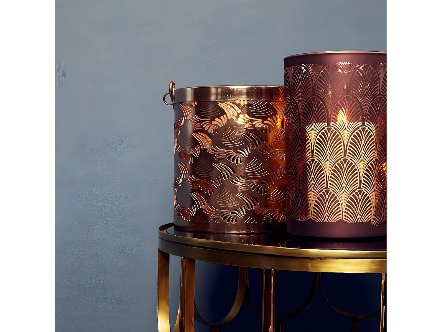 Photophore Boudoir Petit Format - Bordeaux