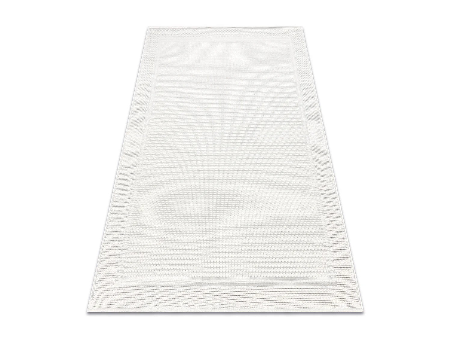 Sisal tapijt TIMO 5979 buitenshuis kader wit 120x170 cm