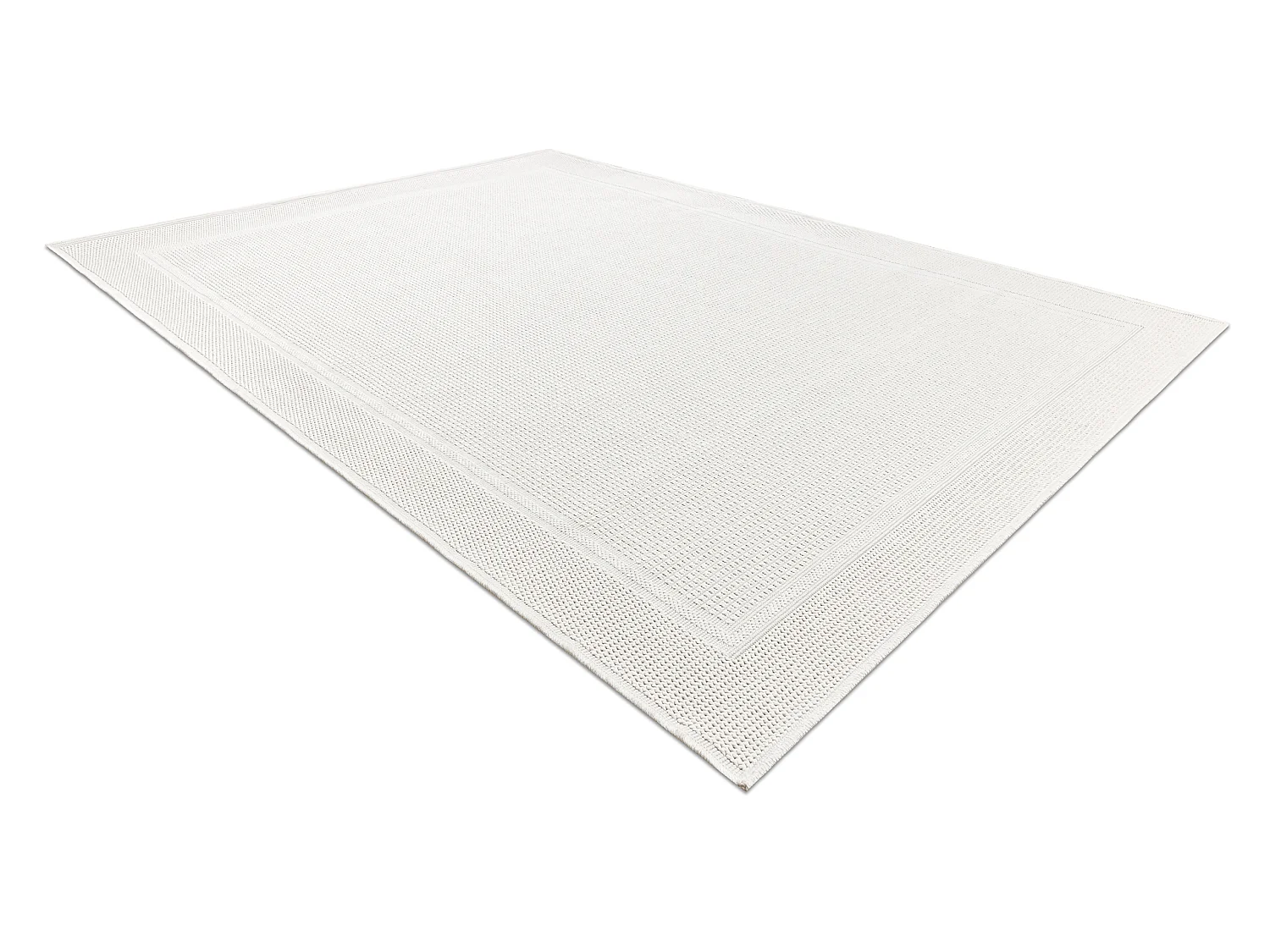Tapis TIMO 5979 SIZAL extérieur cadre blanc  200x290 cm