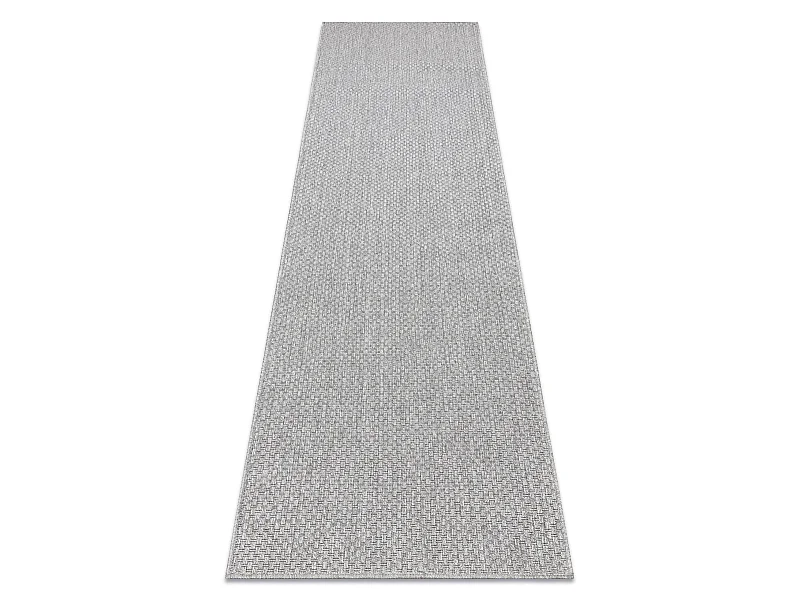 Tappeto, passatoia TIMO 6272 SIZAL all'aperto grigio chiaro 80x250 cm