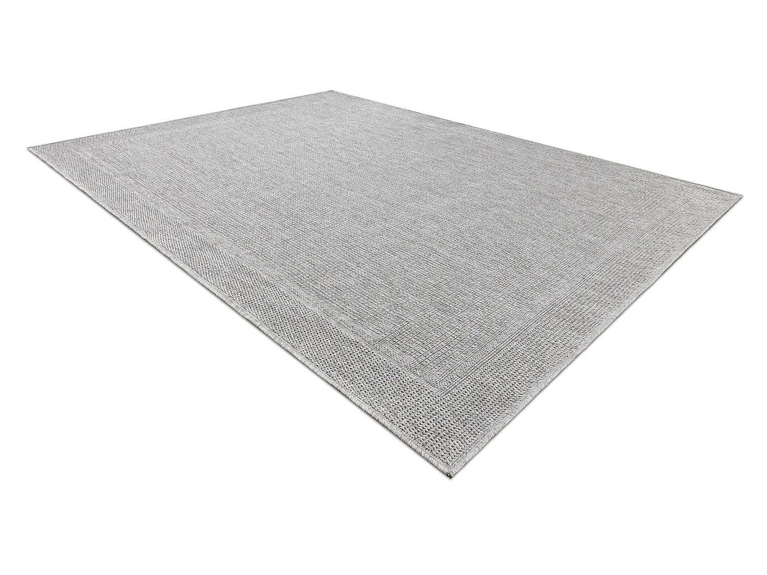Tapis TIMO 5979 SIZAL extérieur cadre gris clair 280x370 cm