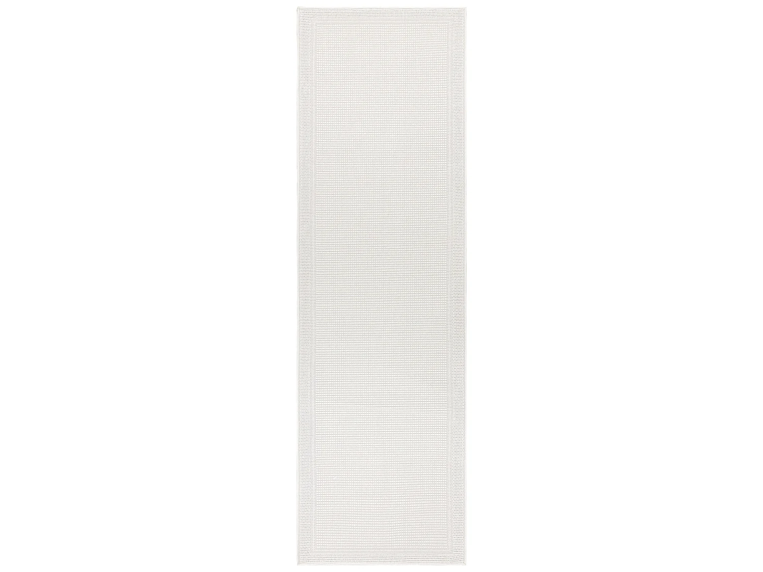 Tapis, tapis de couloir TIMO 5979 SIZAL extérieur cadre blanc  70x300 cm