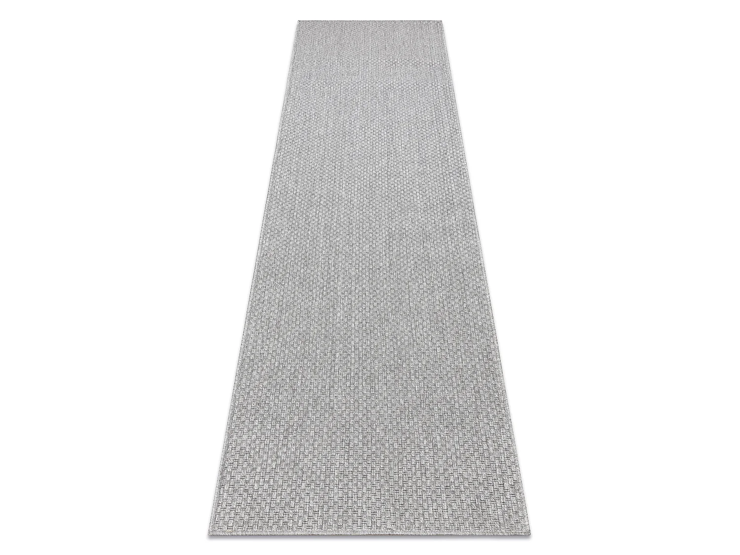 Sisal tapijt, loper TIMO 6272 buitenshuis grijskleuring 60x300 cm