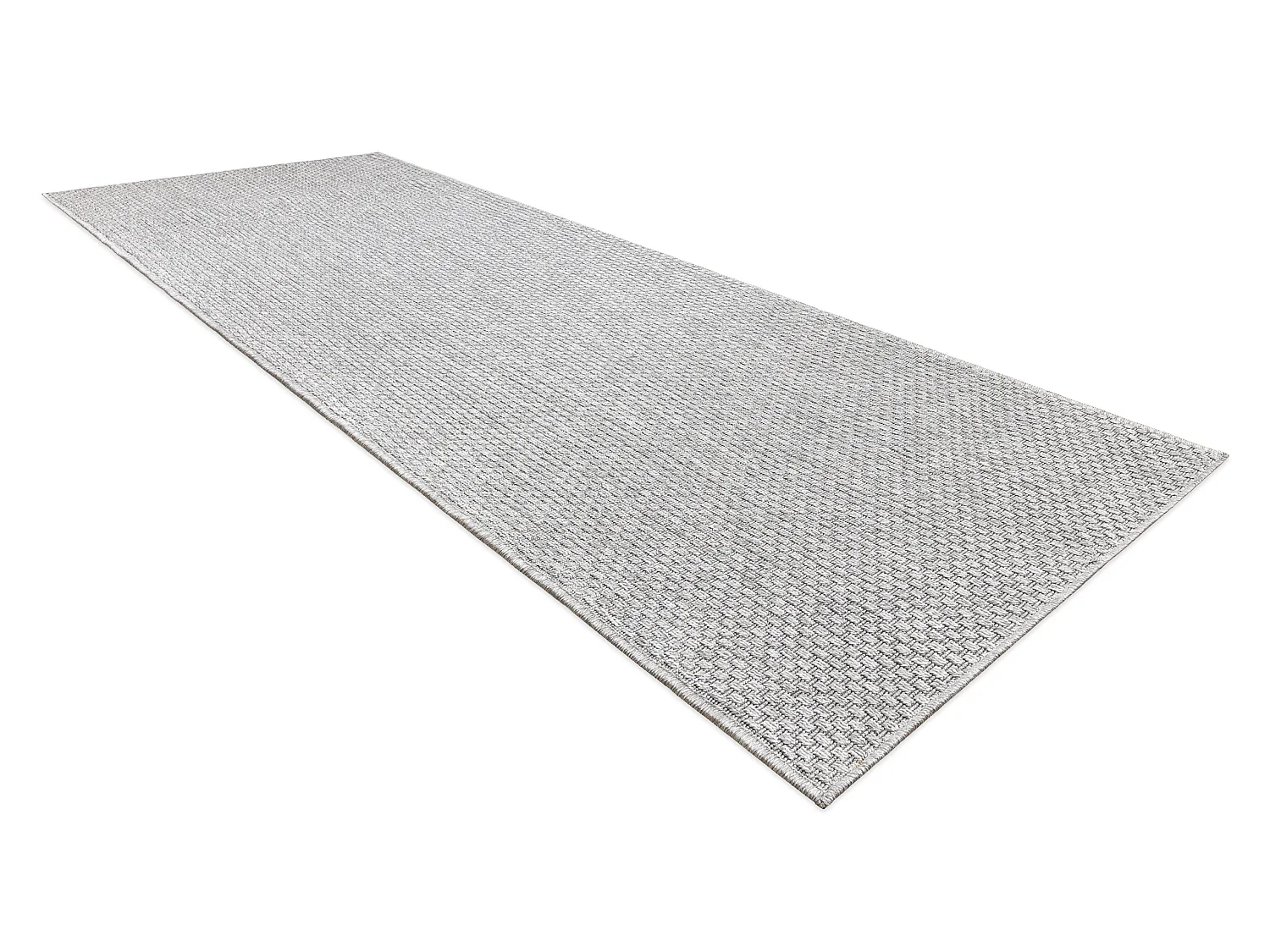 Sisal tapijt, loper TIMO 6272 buitenshuis grijskleuring 60x300 cm