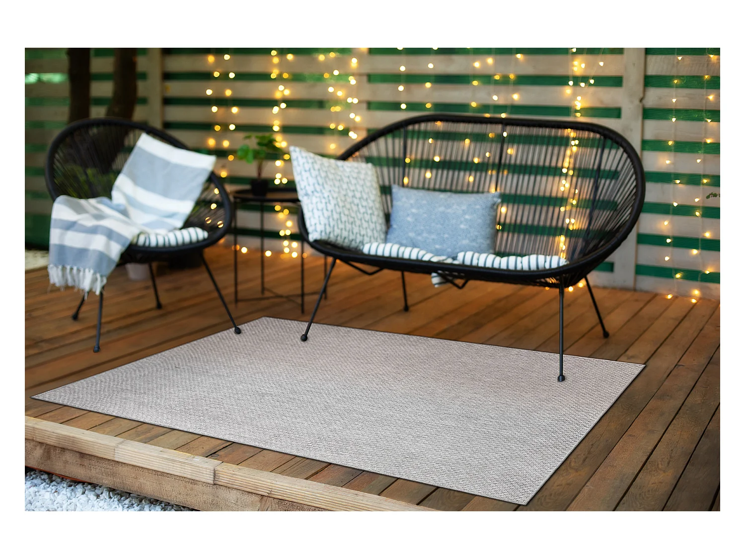 Sisal tapijt TIMO 6272 buitenshuis grijskleuring 160x220 cm