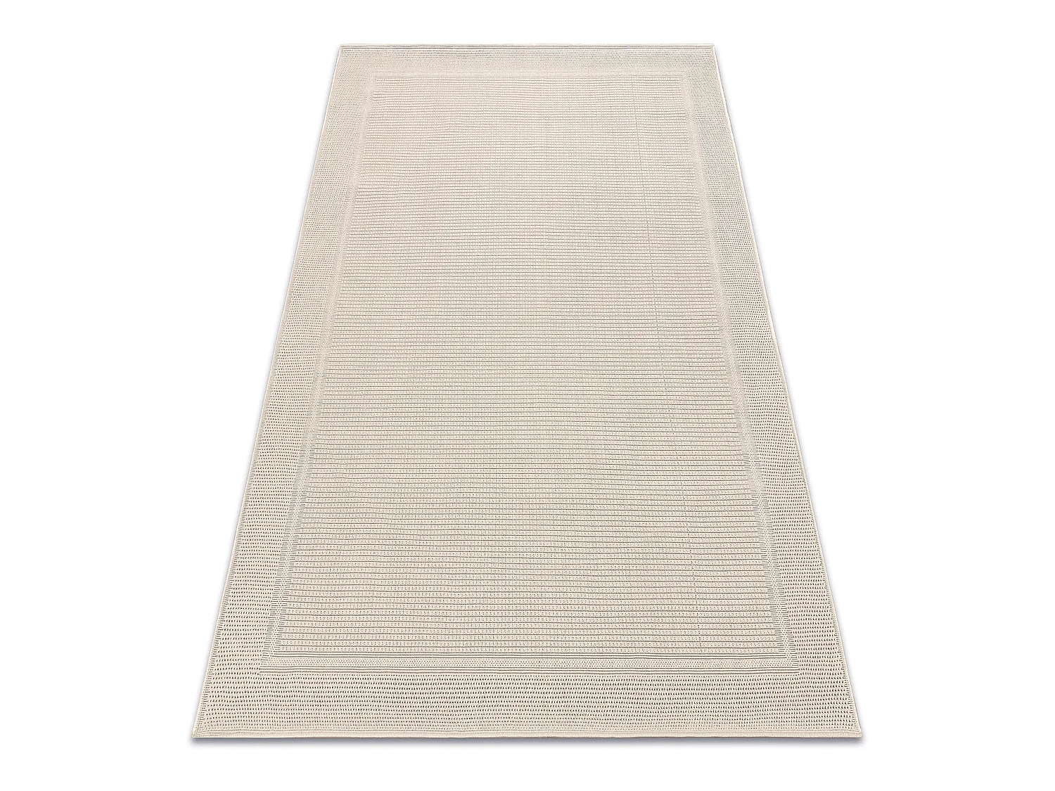 Sisal tapijt TIMO 5979 buitenshuis kader beige 240x330 cm
