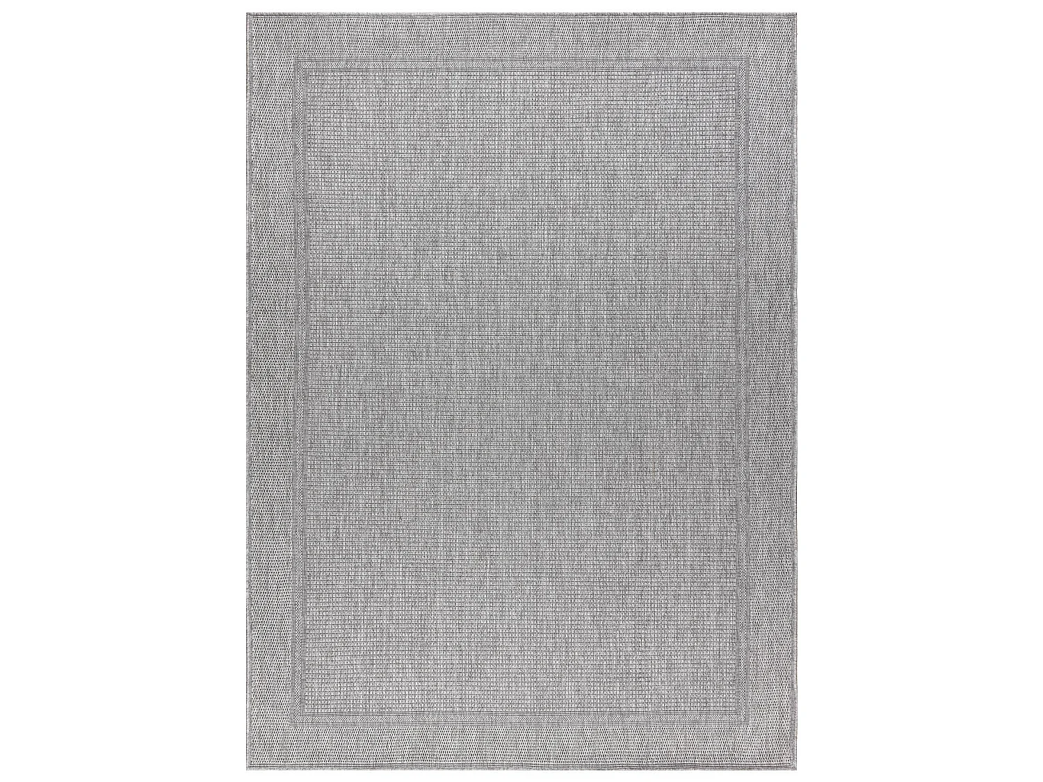 Tapis TIMO 5979 SIZAL extérieur cadre gris clair 240x330 cm