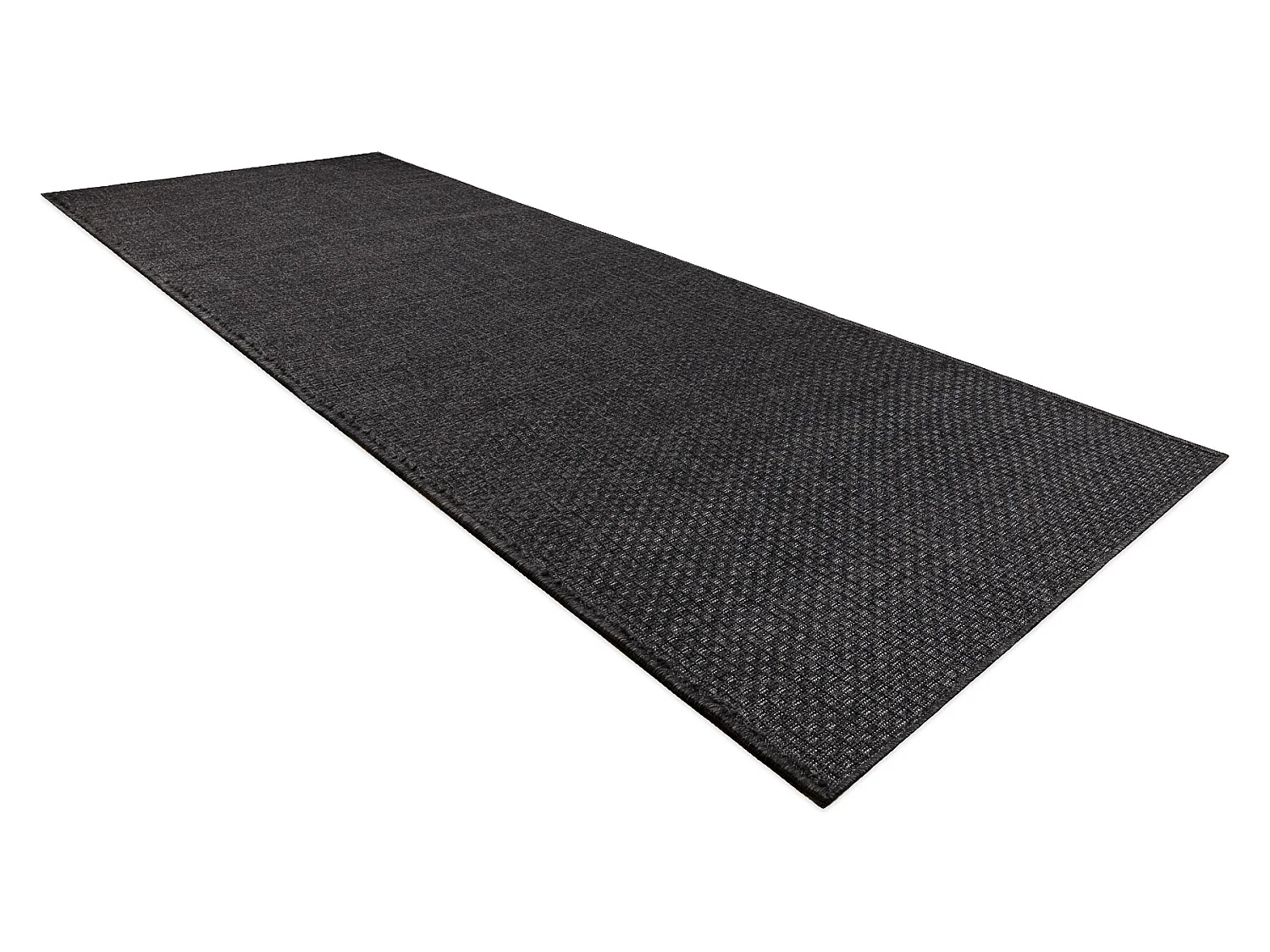 Sisal tapijt, loper TIMO 0000 buitenshuis zwart 60x250 cm