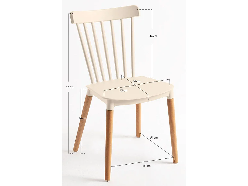 Packs Sillas Comedor - Pack 6 Sillas Leka - Beige