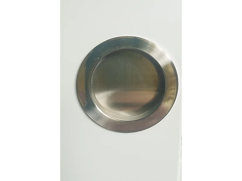 Puerta corredera del taller cubierta de blanco ancho 73 + 2 cáscaras