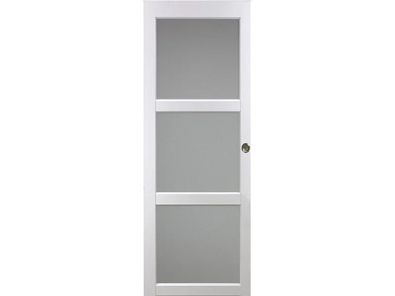 Kenia witte glazen schuifdeur H204 x L73 en 2 schelpen