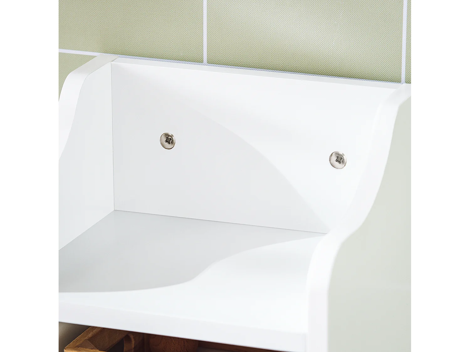 SoBuy FRG177-W Toiletrolhouder Toiletpapier Badkamermeubel - Wit