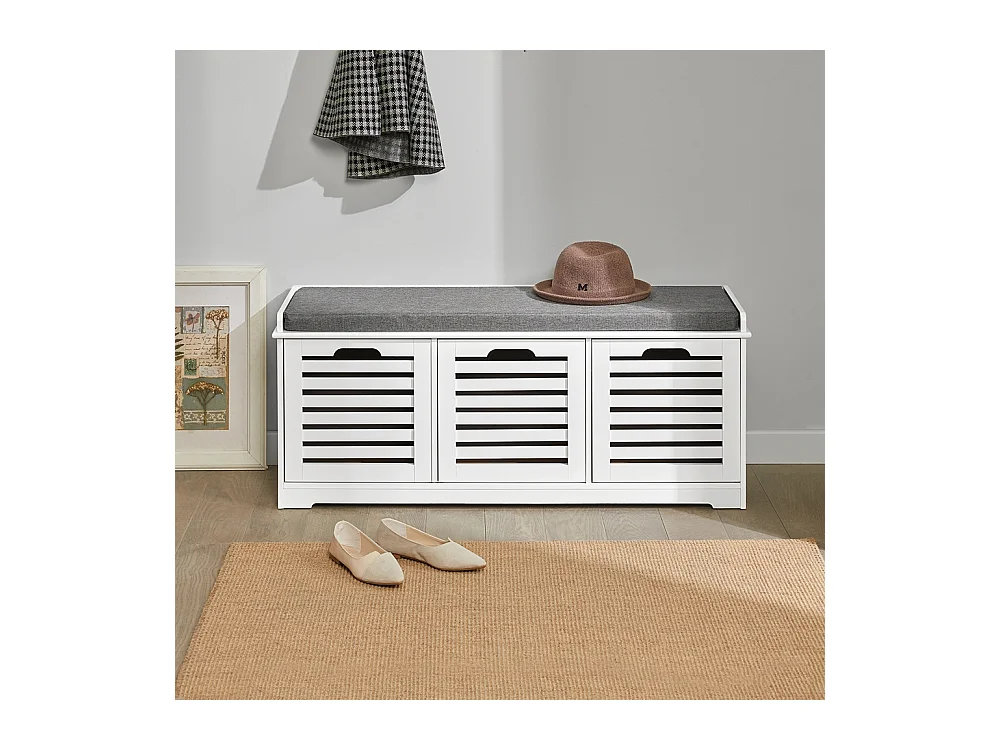 Ławka na buty z 3 drzwiami FSR23-W