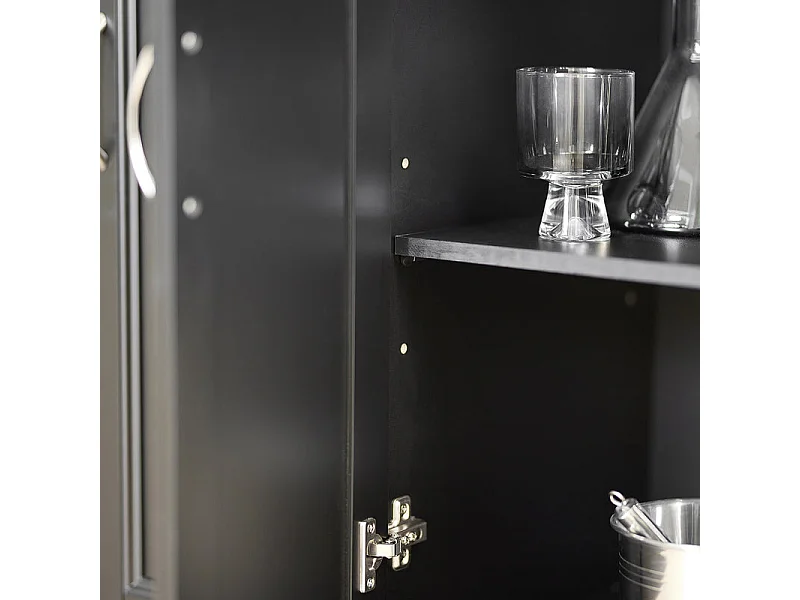 SoBuy FKW71-Sch Keukenwagen Serveerwagen Keukeneiland met uitbreidbaar Werkblad