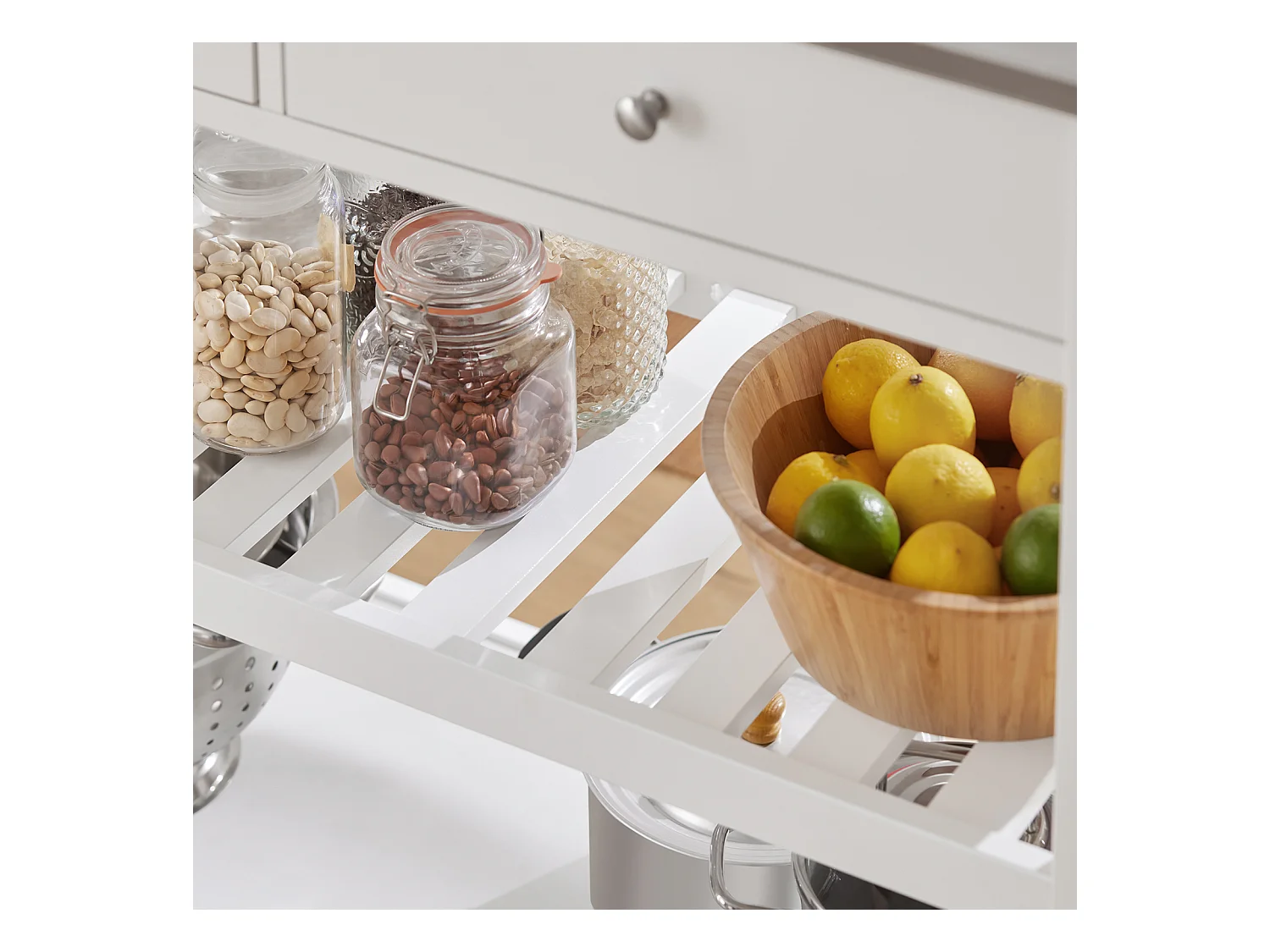 Carrito de Servir, estantería de Cocina, Carrito de Cocina móvil 100 x 92 x 45 cm FKW47-W SoBuy ES