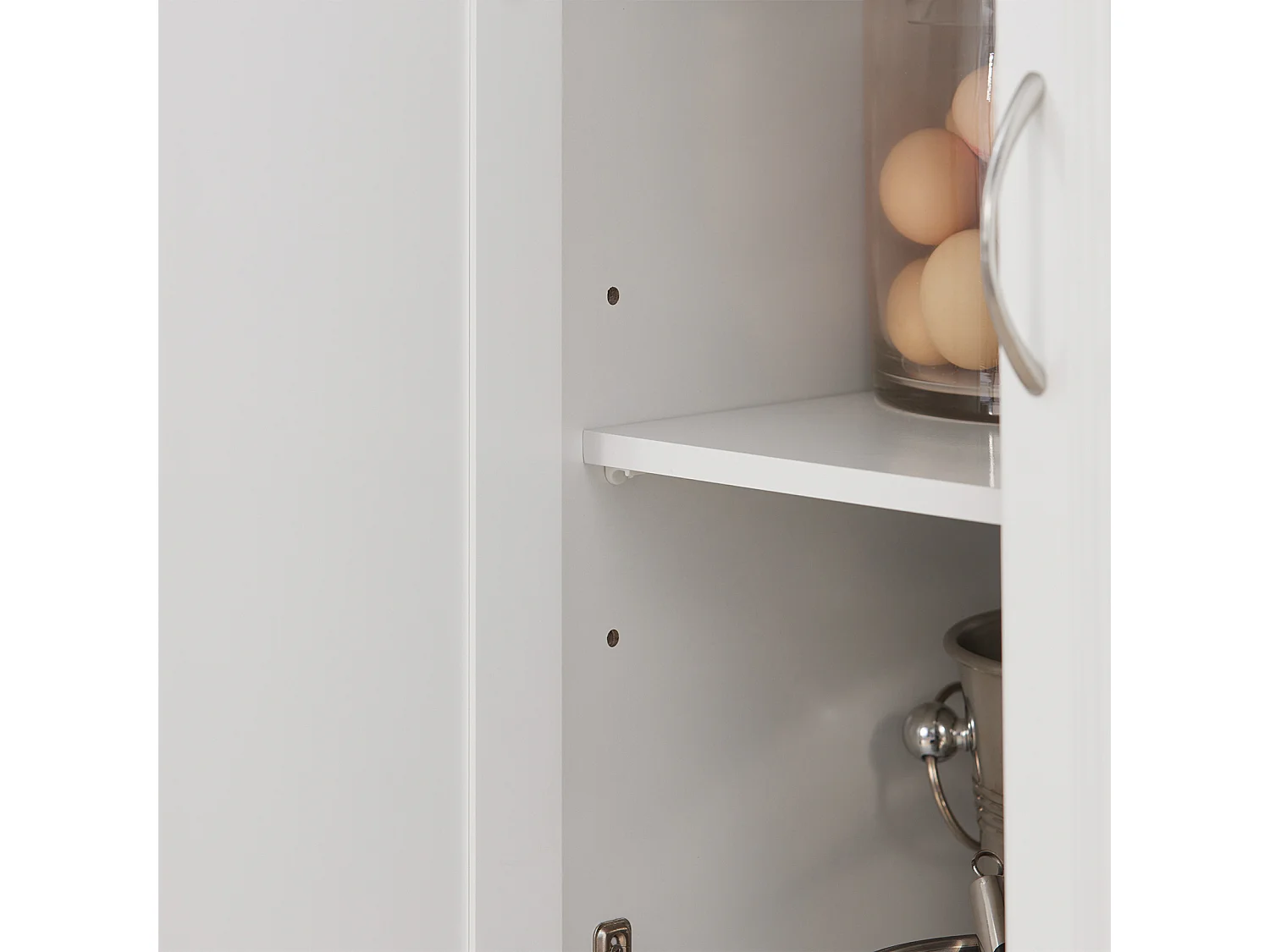 Desserte sur roulettes en Bois avec Plans de Travail Rabattable, FKW71-WN