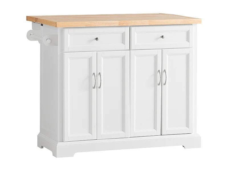 Kücheninsel FKW71-WN 115 x 92 x 71 cm Weiß