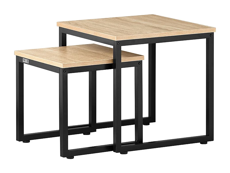 Beistelltisch FBT42-N 50 x 50 x 50 cm Natur