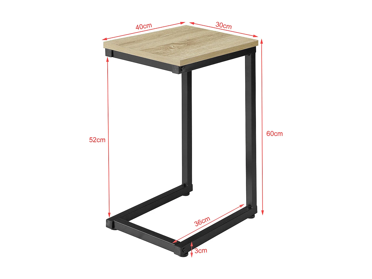Table d'Appoint Moderne Table Basse Bout de canapé à café, FBT44-N