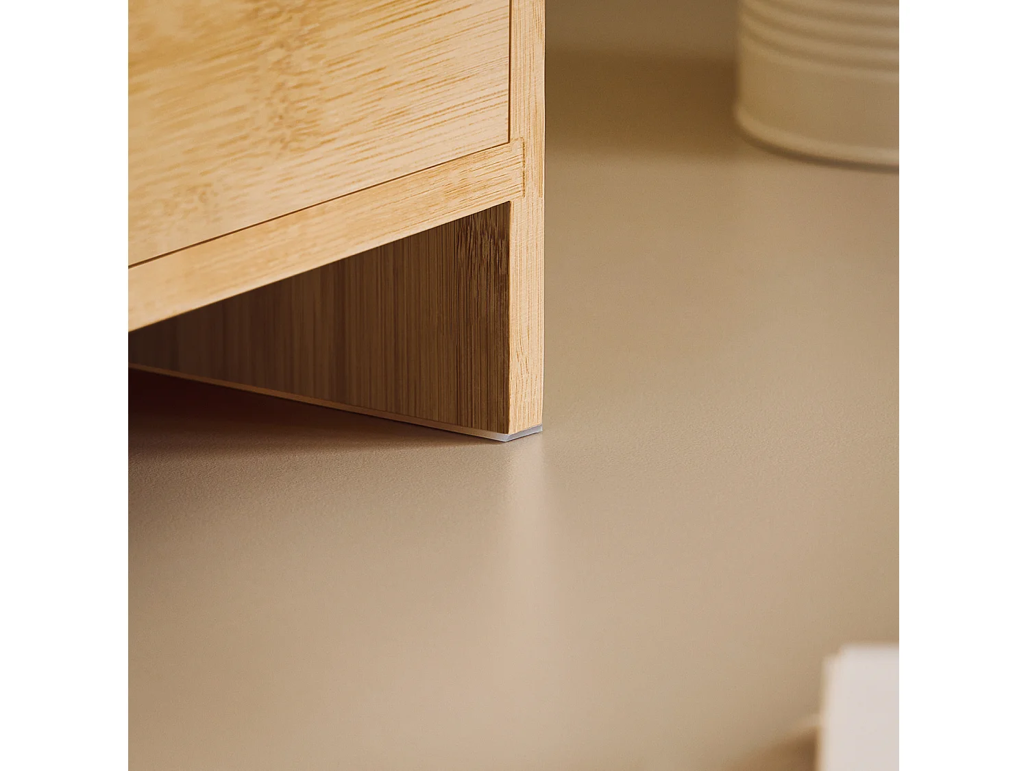 Support d'écran d'ordinateur de Support de Moniteur de bambou avec 2 Tiroirs, FRG198-N