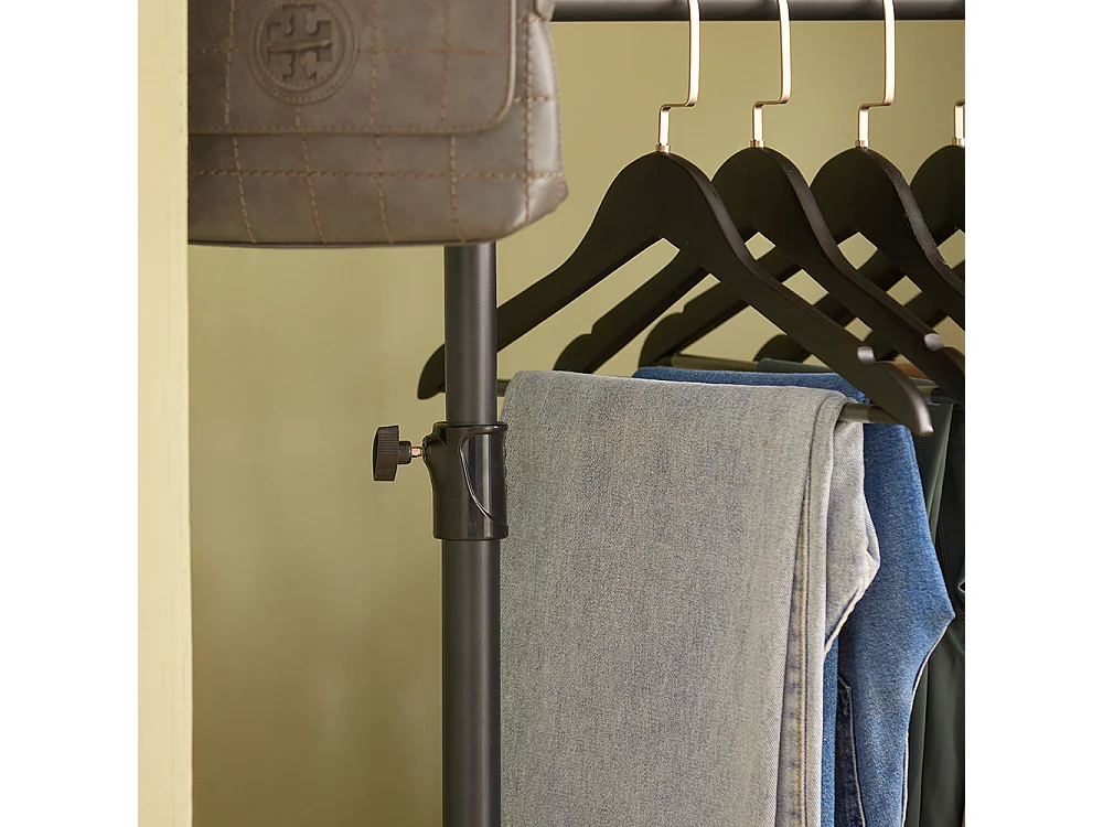 Garderoba z 2 drążkami teleskopowymi FRG109-SCH