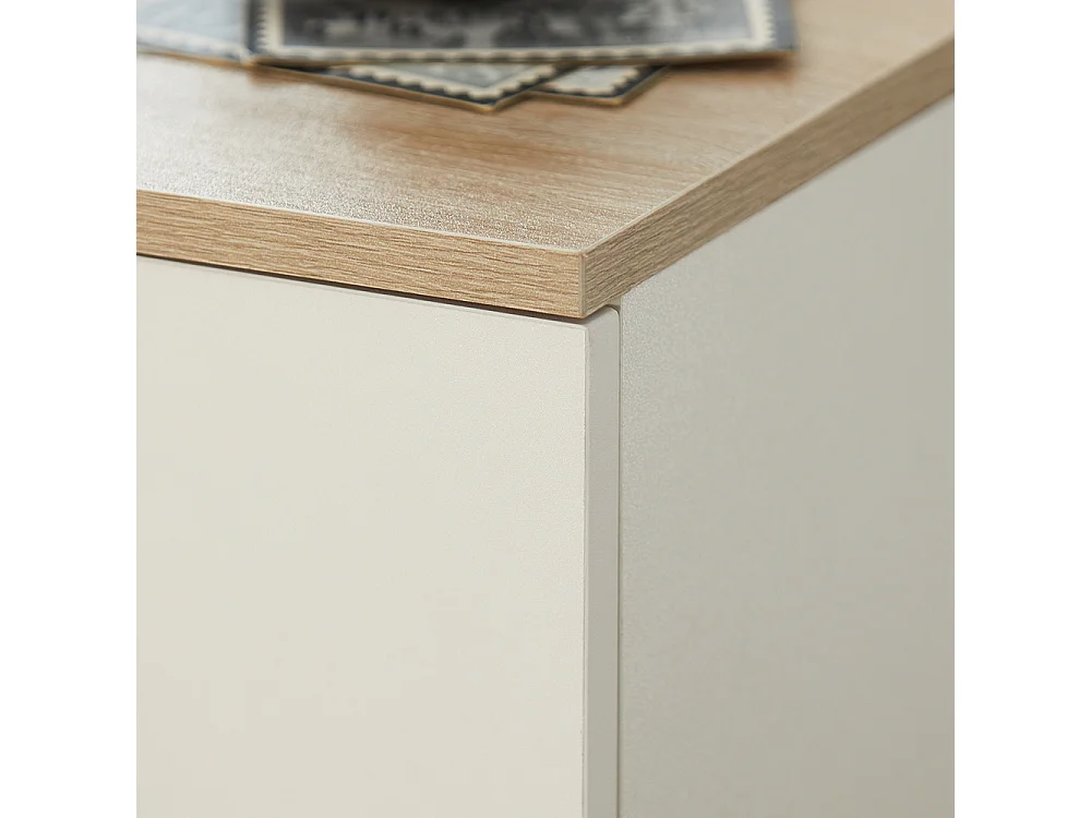 Nachttisch FBT111-WN 20 x 60 x 35 cm Weiß