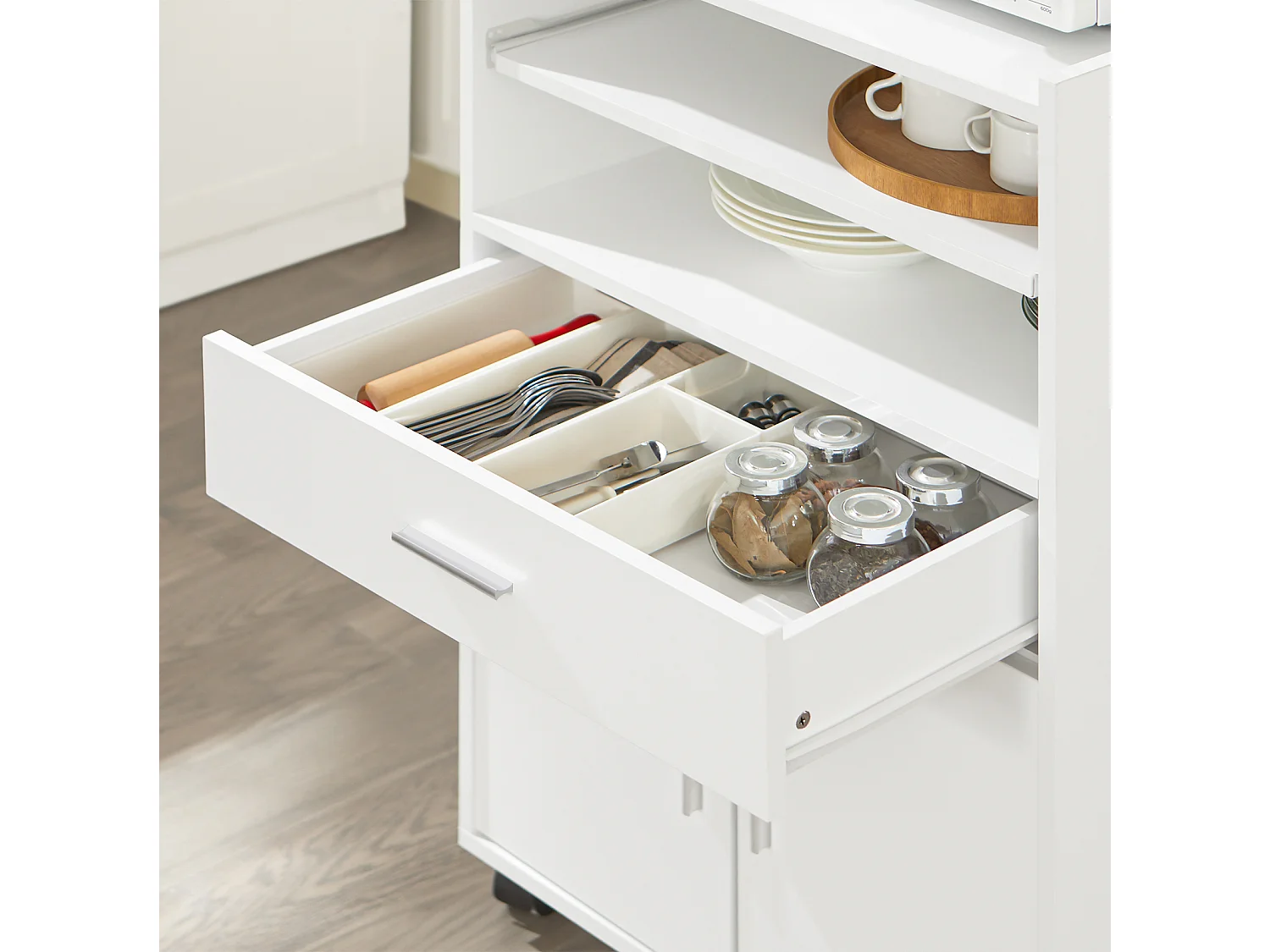 Wózek kuchenny na mikrofalową FSB09-W