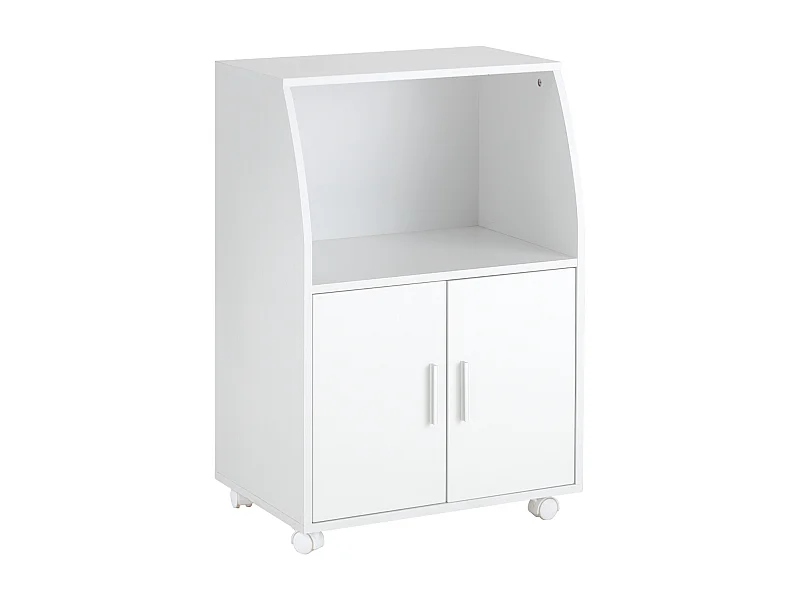 SoBuy armário com rodas, armário de cozinha, carrinho de cozinha FRG241-W