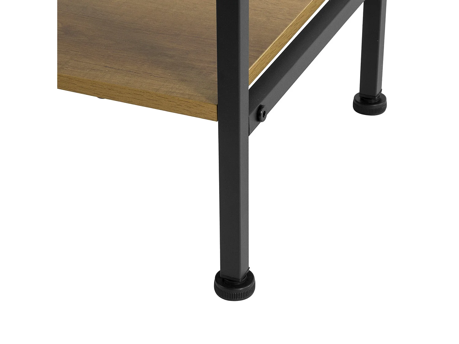 Table Console Bout de Canapé Table d'appoint avec 3 étagères de Rangement, FSB35-PF