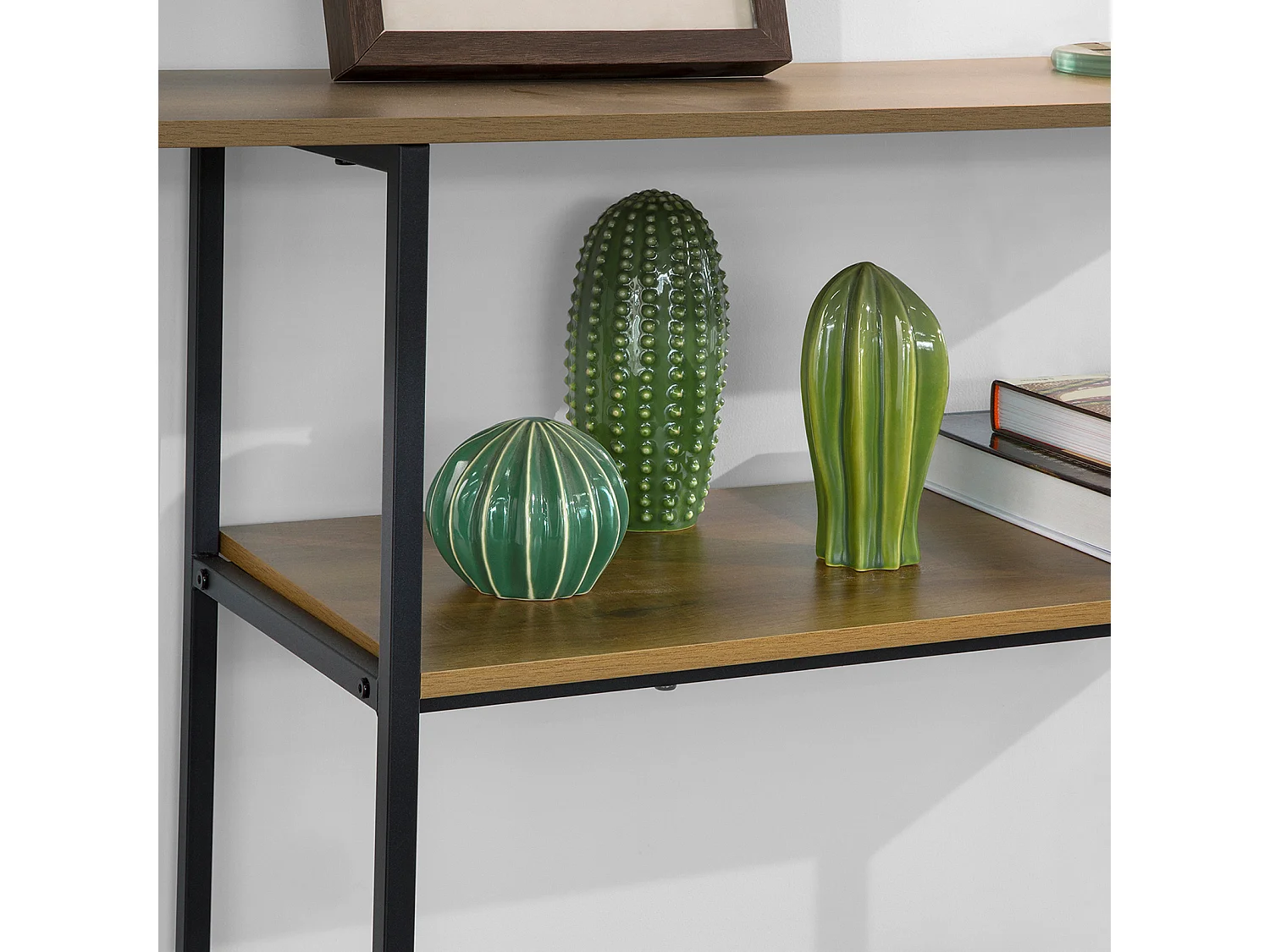 Table Console Bout de Canapé Table d'appoint avec 3 étagères de Rangement, FSB35-PF