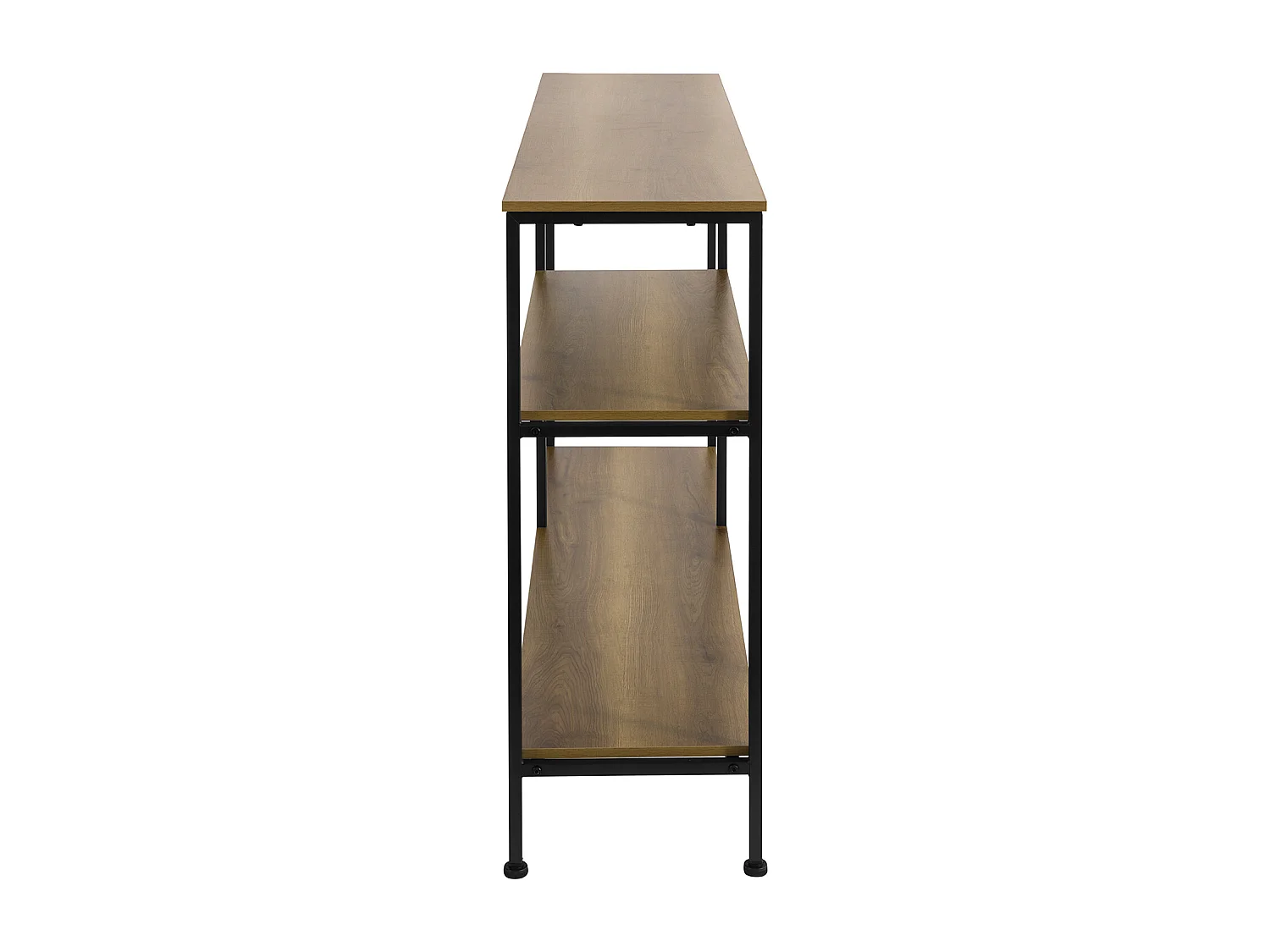 Table Console Bout de Canapé Table d'appoint avec 3 étagères de Rangement, FSB35-PF