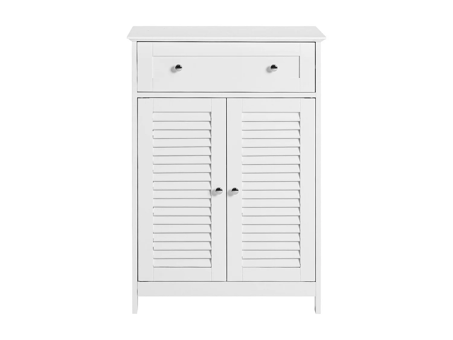 SoBuy Mobiletto Bagno Colonna Bagno Cassettiera Bagno Con Cassetti Bianco FRG238-W