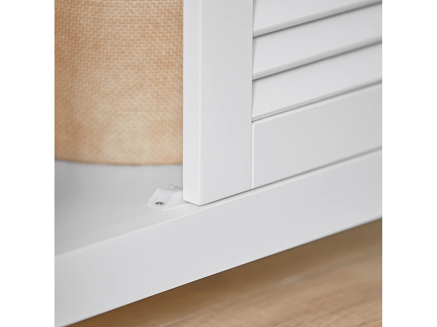 SoBuy FRG238-W Badkamer Dressoir Badkamermeubel Kolomkast Badkamerkast - MDF - Wit