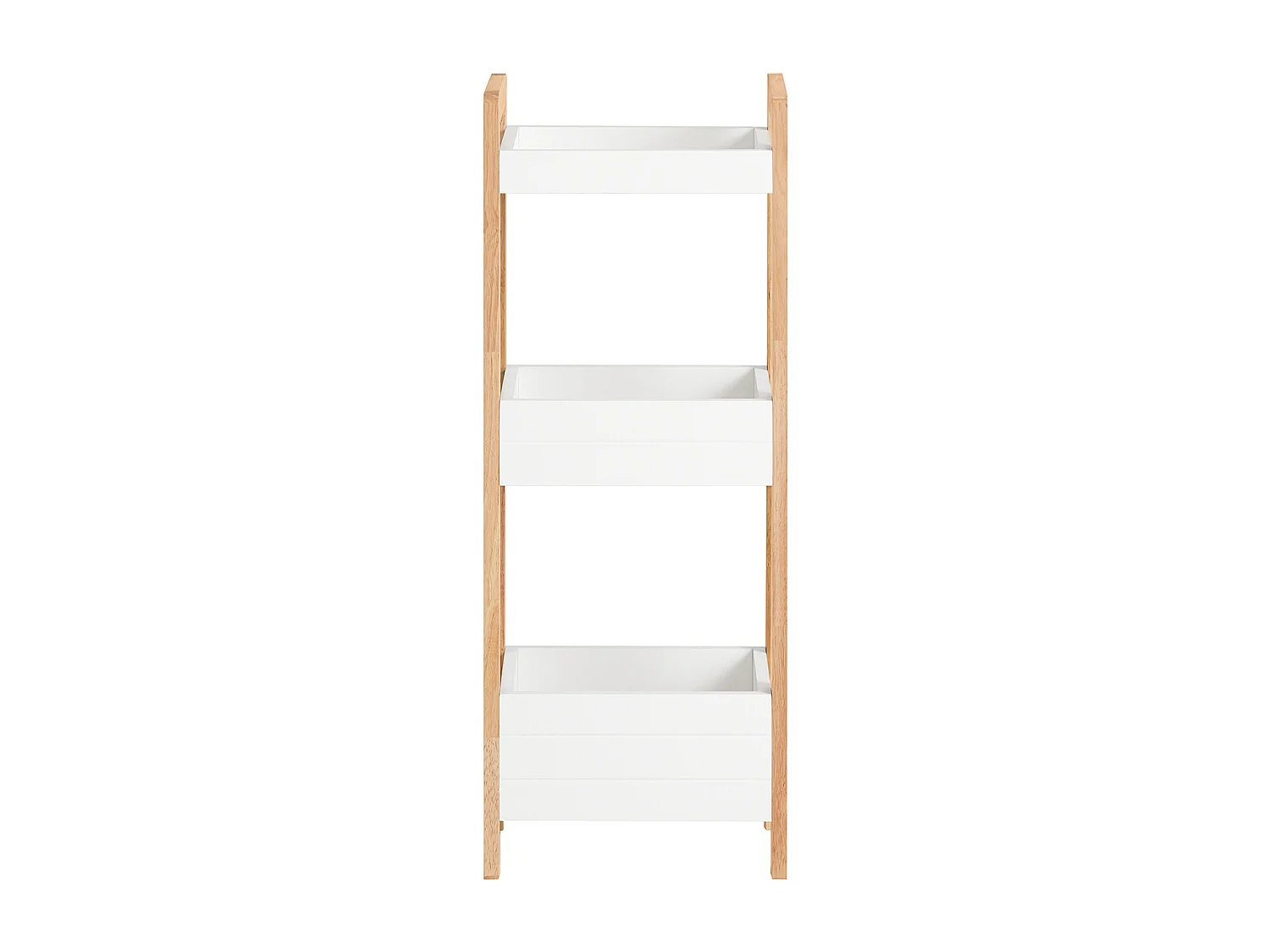 Tour de Rangement Etagère de Stockage Etagère de Cuisine Salle de Bains - 3 étages, FRG226-WN