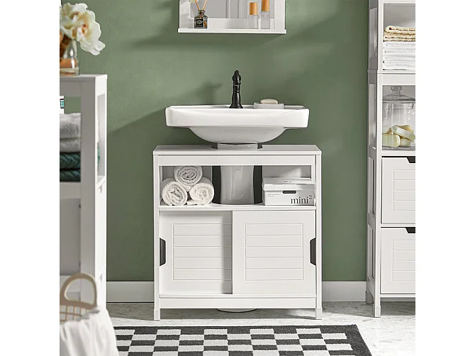 Meuble sous lavabo Meuble sous évier Meuble de Salle, FRG128-II-W