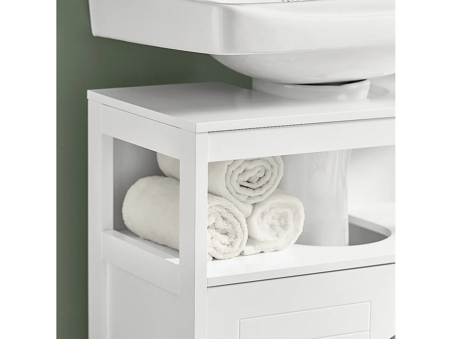 Meuble sous lavabo Meuble sous évier Meuble de Salle, FRG128-II-W