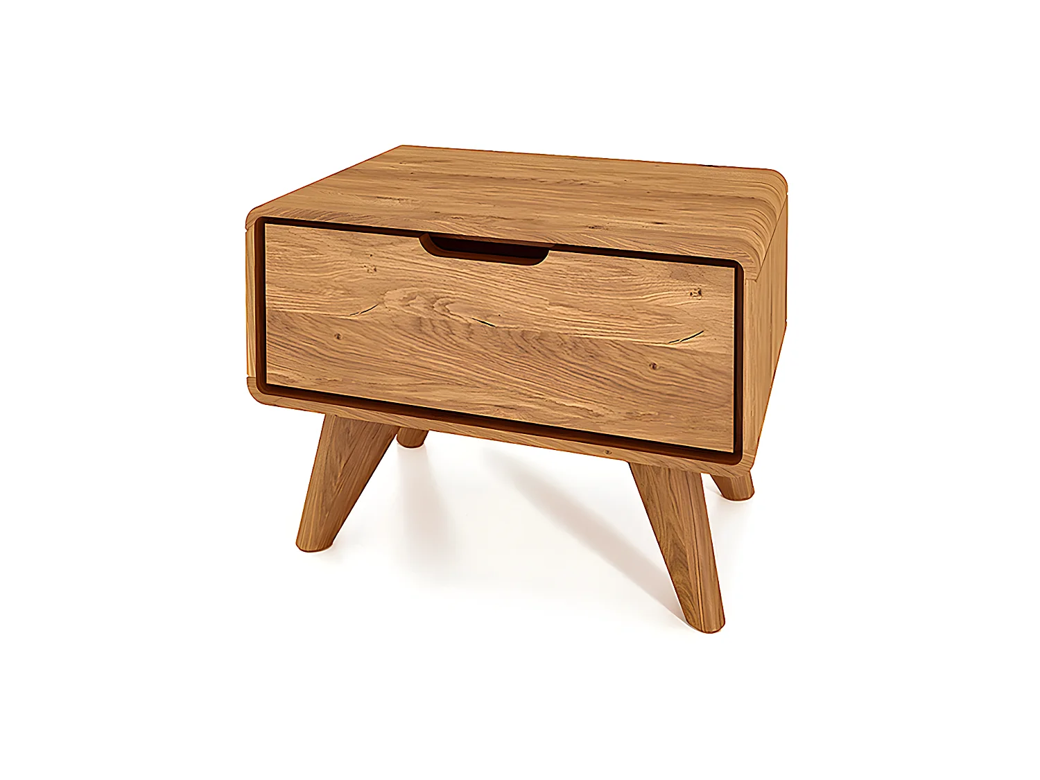 GREG - Nachttisch mit Schublade aus Wildeiche, naturgeölt