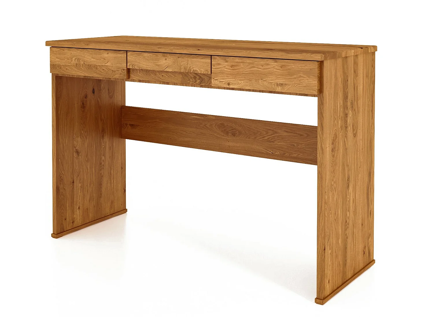 VENTO - Schminktisch mit Schubladen aus Wildeiche naturgeölt