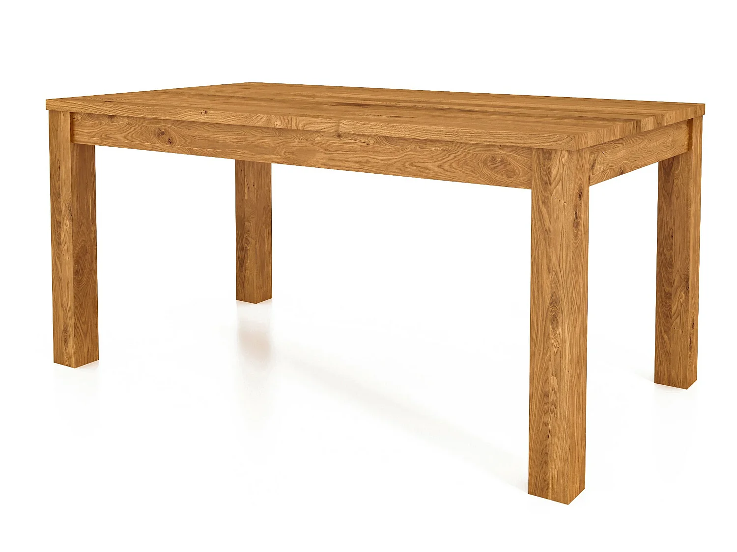 VENTO - Table à rallonge en chêne sauvage, huilé naturel 90x200