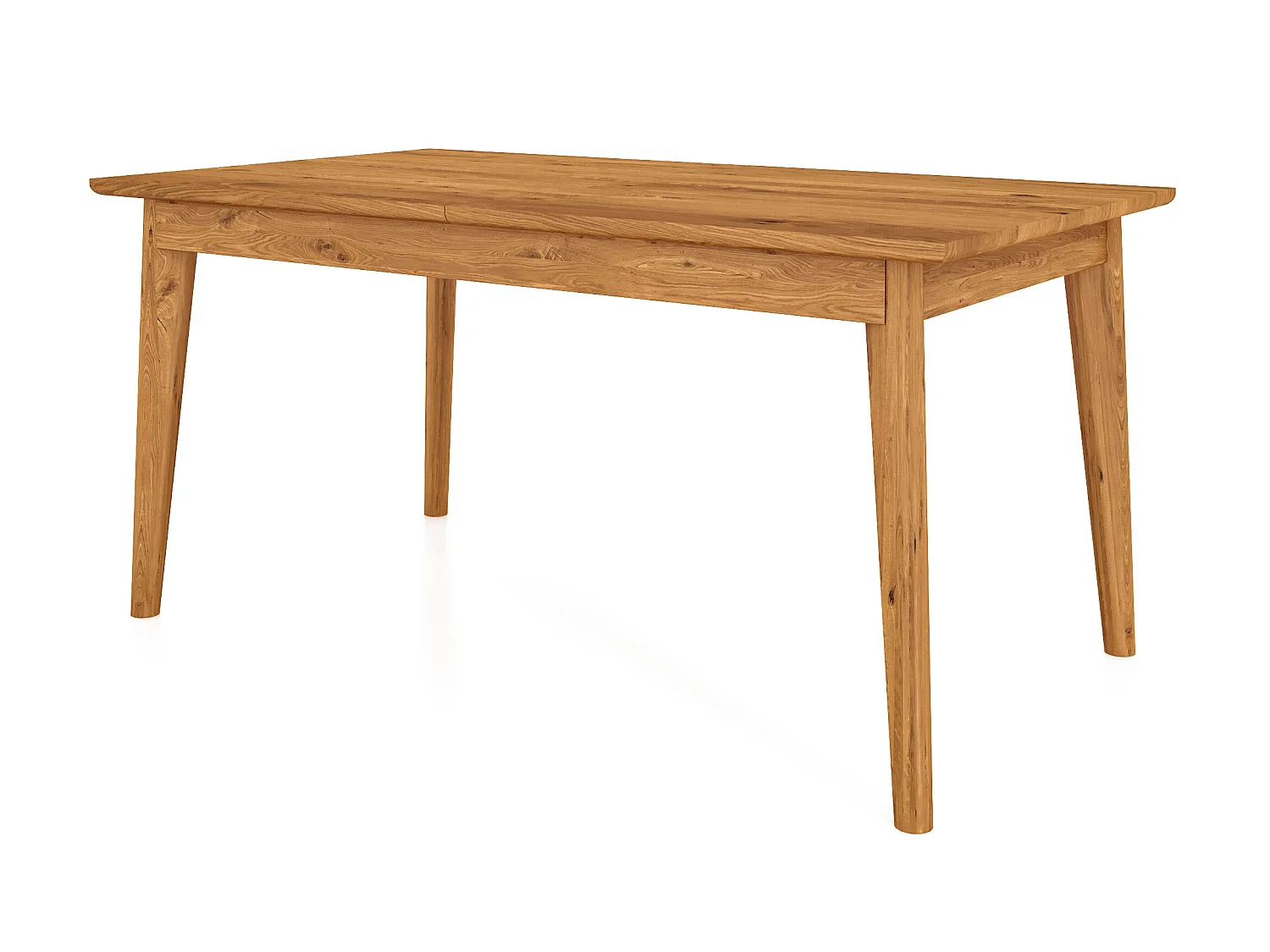 GREG - Tisch mit Ausziehfunktion aus Wildeiche, naturgeölt 90x160