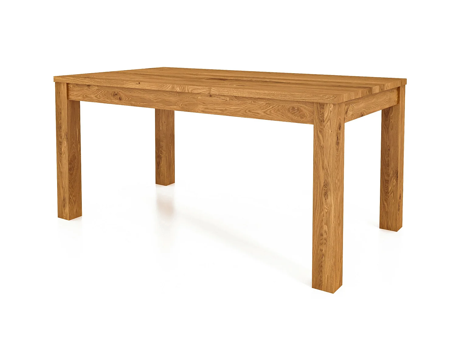 VENTO - Tisch mit Ausziehfunktion aus Wildeiche, naturgeölt 90x140