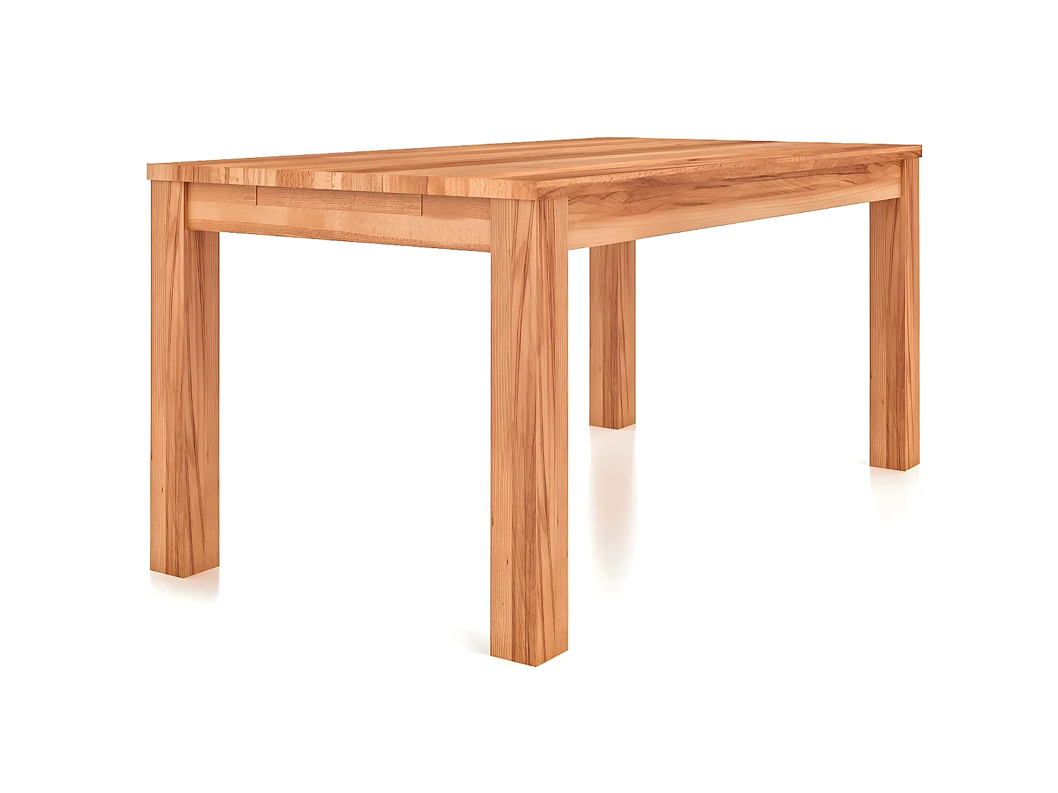 VENTO - Tisch mit Ausziehfunktion aus Kernbuche, naturgeölt 90x160