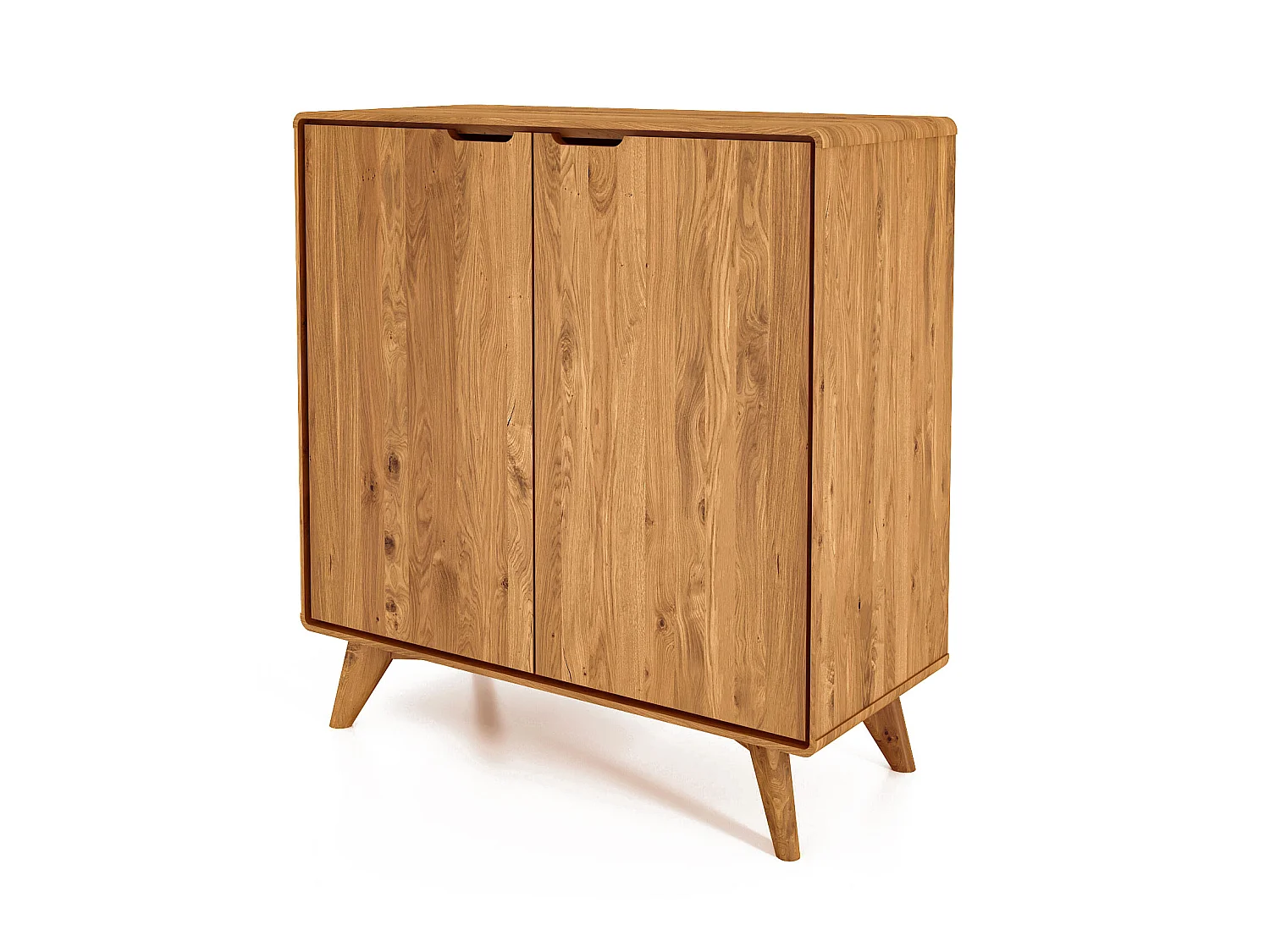 GREG - Kommode mit Türen aus Wildeiche, naturgeölt