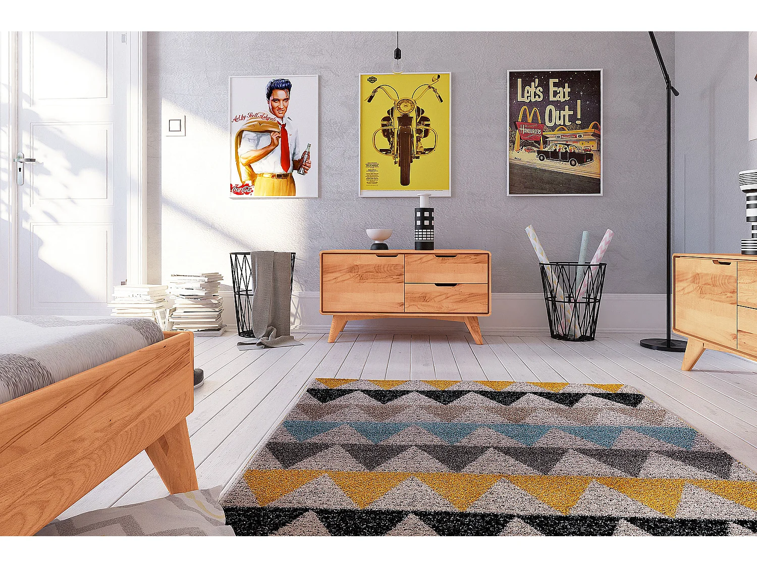 GREG - Kommode mit Schubladen aus Kernbuche, naturgeölt